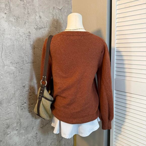 Preppy Amazon Essentials Orange Sweater - Picture 5 of 7